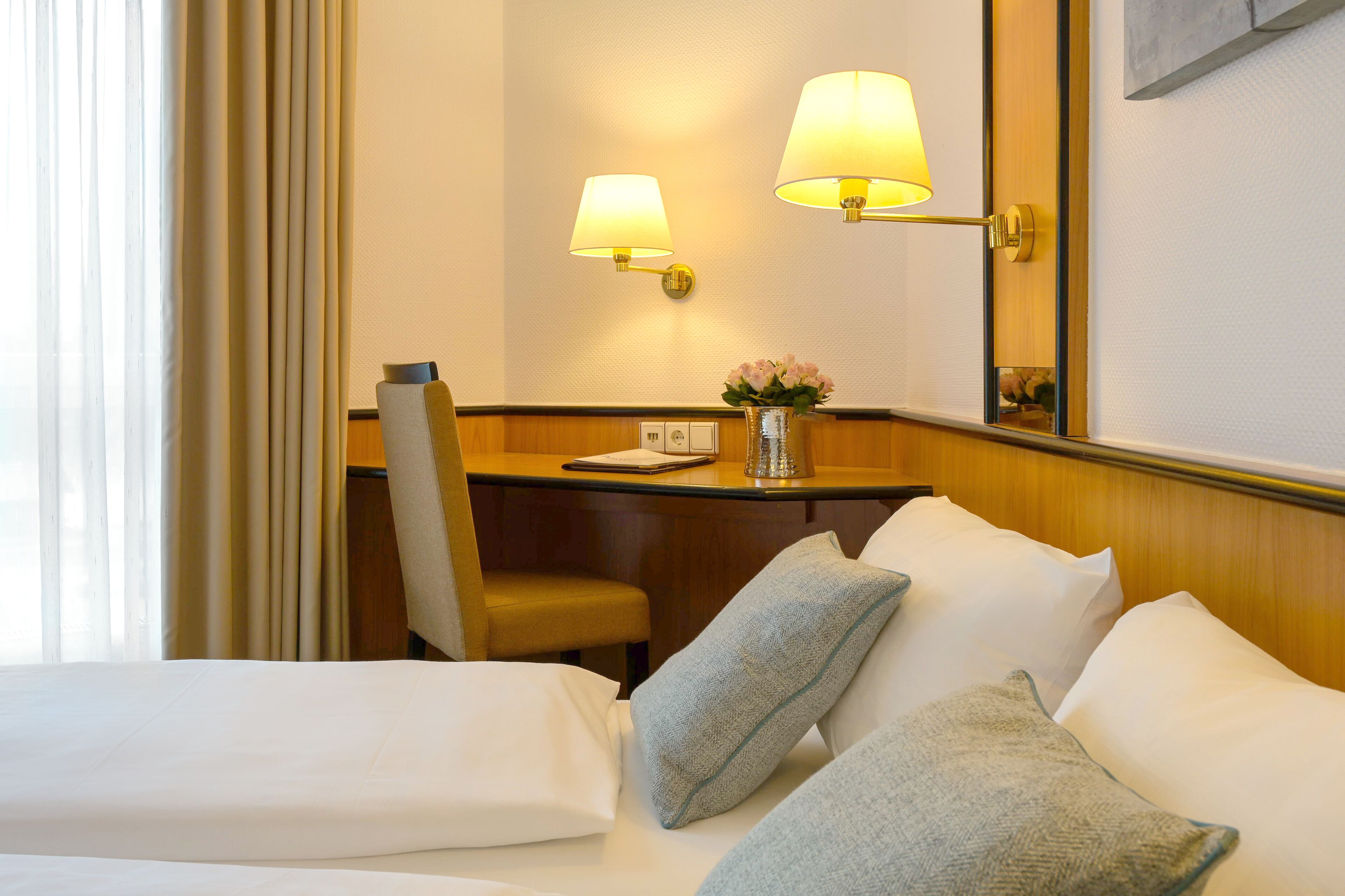 superior double room | desk, blackout curtains, free wifi, bed sheets