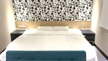 Habitación doble Deluxe | Ropa de cama de alta calidad, edredón y camas Select Comfort