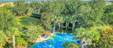 A heated pool