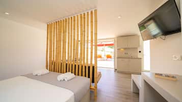 Premium Studio, Pool View | In-room safe, free WiFi, bed sheets