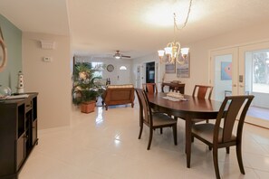 Dining - Riverfront Retreat, Private Docks, on Small Acreage.  (Sebastian)