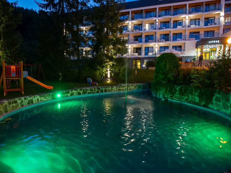 Front of property – evening/night