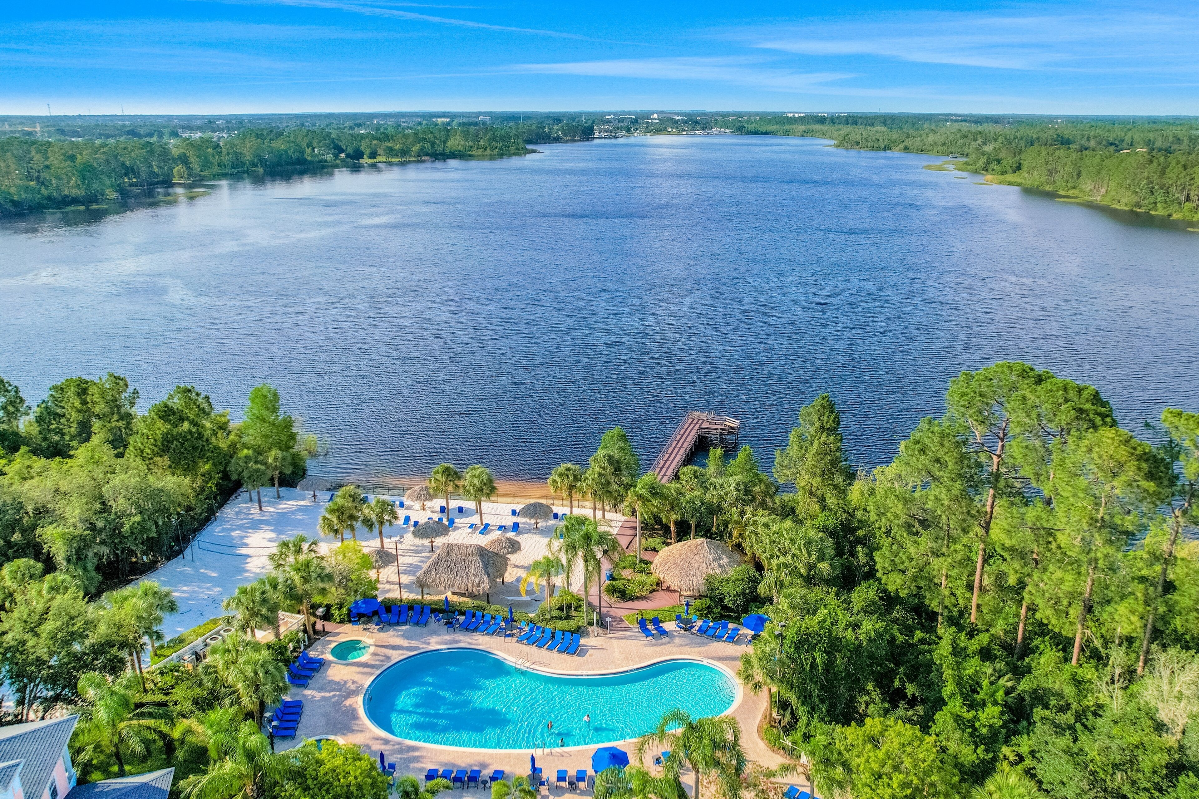 Una piscina riscaldata