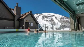Indoor pool, a heated pool