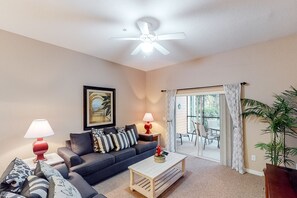 TV, DVD player, table football, ping pong