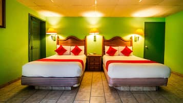 Suite estudio estándar, 2 camas matrimoniales | 1 habitación, wifi gratis y ropa de cama