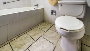Suite estudio estándar, 2 camas matrimoniales | Baño | Regadera, toallas, jabón, shampoo