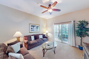 TV, DVD player, table football, ping pong