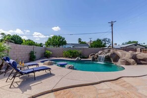 A heated pool