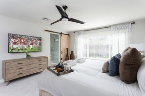 5 bedrooms, iron/ironing board, travel crib, WiFi