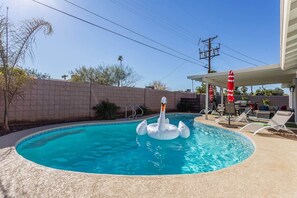 A heated pool
