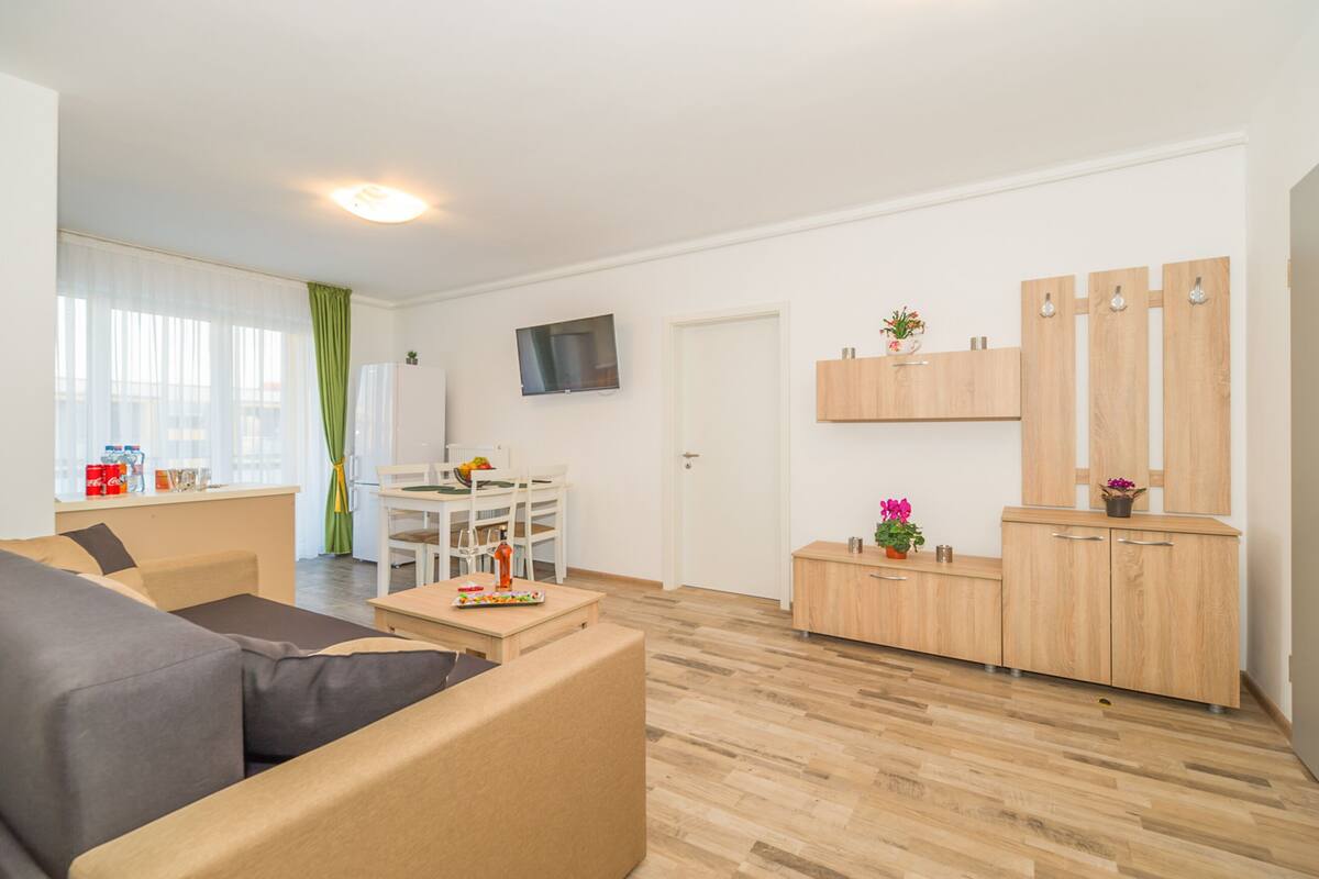 Family Apartment, Balcony | Living area
