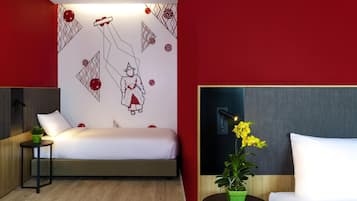 Premium-Dreibettzimmer, 3Â Einzelbetten | Minibar, Zimmersafe, BĂŒgeleisen/BĂŒgelbrett, kostenlose Babybetten