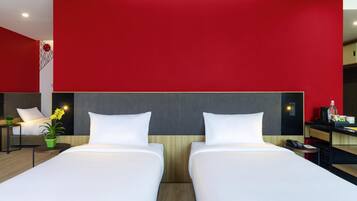 Premium Triple Room, 3 Single Beds | Minibar, in-room safe, iron/ironing board, free cots/infant beds