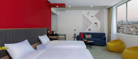 Premium Triple Room, 3 Twin Beds | Minibar, in-room safe, iron/ironing board, free cribs/infant beds