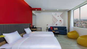 Premium Triple Room, 3 Twin Beds | Minibar, in-room safe, iron/ironing board, free cribs/infant beds