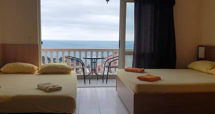 Studio with sea view private balcony