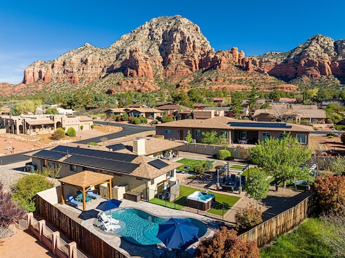 Sedona Splendor: A luxurious 3BR home in West Sedona with stunning red rock views.
