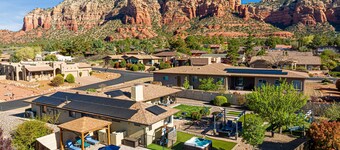 Sedona Splendor: A luxurious 3BR home in West Sedona with stunning red rock views.