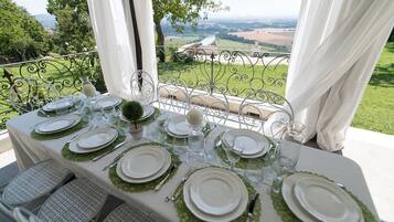 Opções para refeição ao ar livre