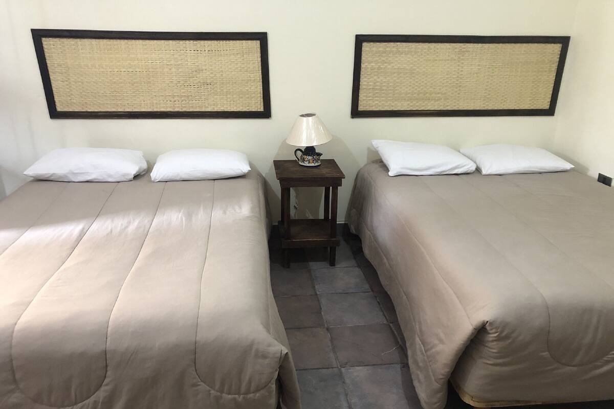 Standard Room, 2 Double Beds | Desk, free WiFi, bed sheets