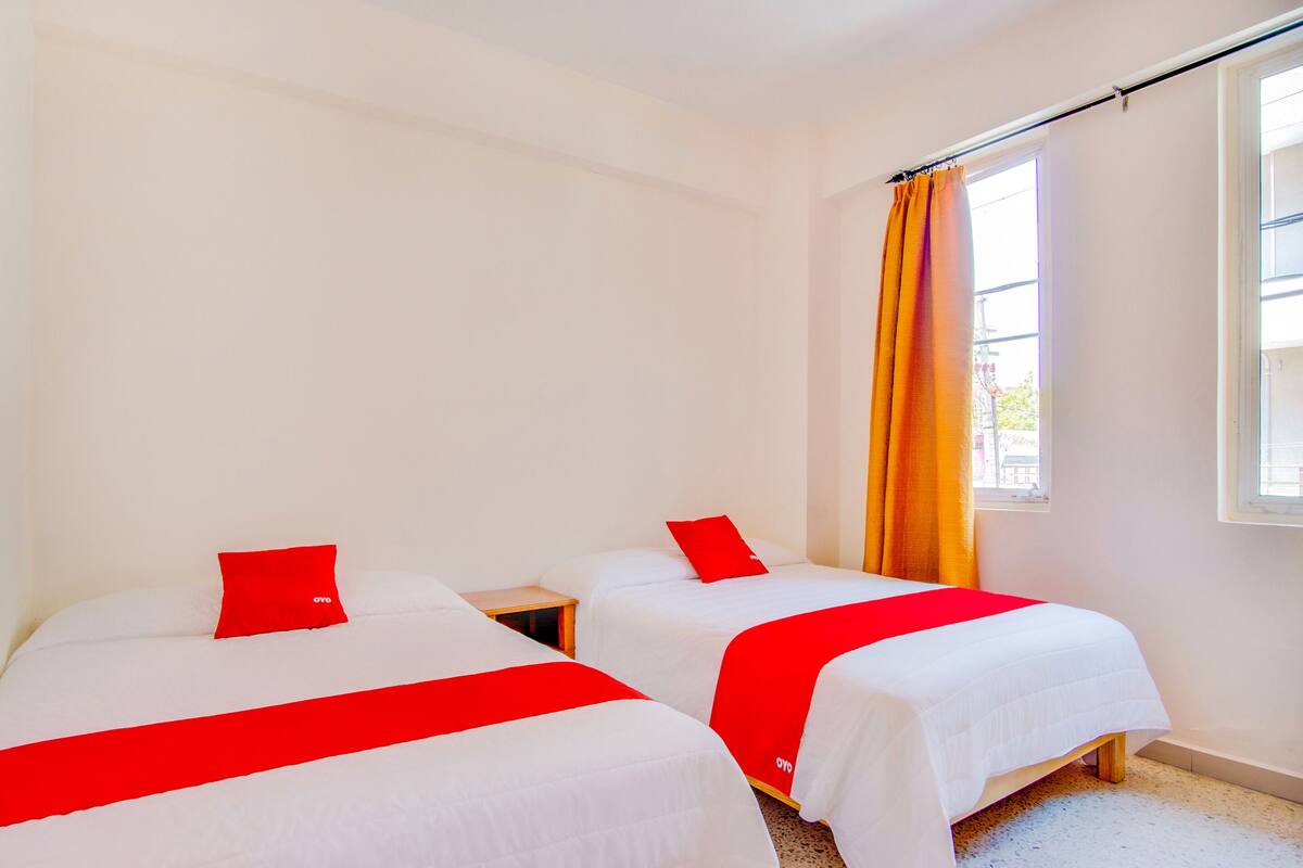 Standard Room, 2 Double Beds | WiFi (free), bed sheets
