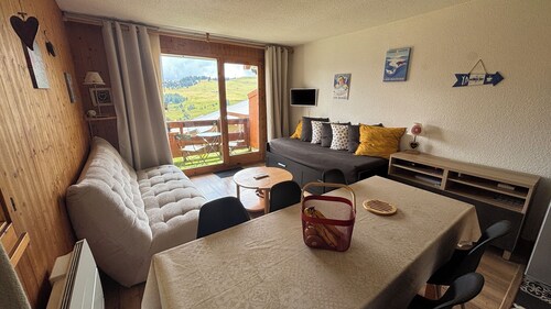 Appartement Saisies Centre-Balcon Sud-RdJard 5p-34m2