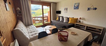 Appartement Les Saisies Centre-balcon Sud-rdjard 5pers-34m2