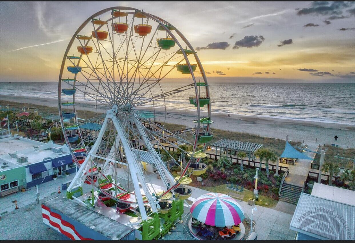 On the beach, sun loungers