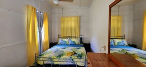 2 dormitorios, tabla de planchar con plancha, wifi gratis y ropa de cama