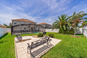 Terrace/patio - Disney Area Vacation Villa Executive 4 Bed/2.5 Bath, Private Pool & Spa/hot tub (Davenport)