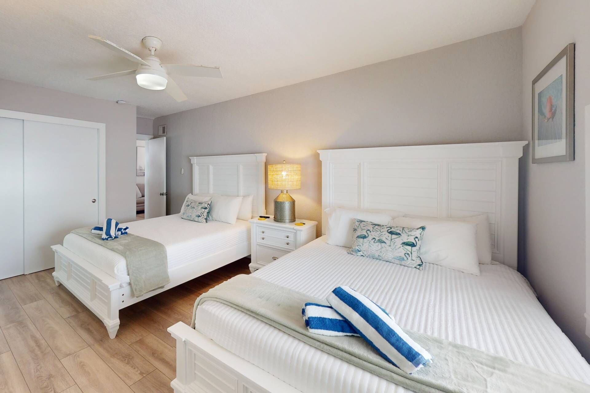 2 bedrooms, iron/ironing board, free WiFi