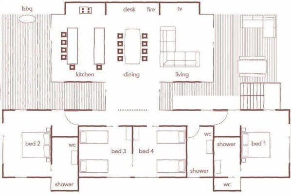 Floor plan - Luxury Villas 42 Byron | Cntrl Byron, Walk 2 Beach (Byron Bay)