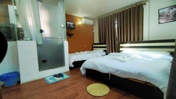 Desk, laptop workspace, iron/ironing board, free WiFi