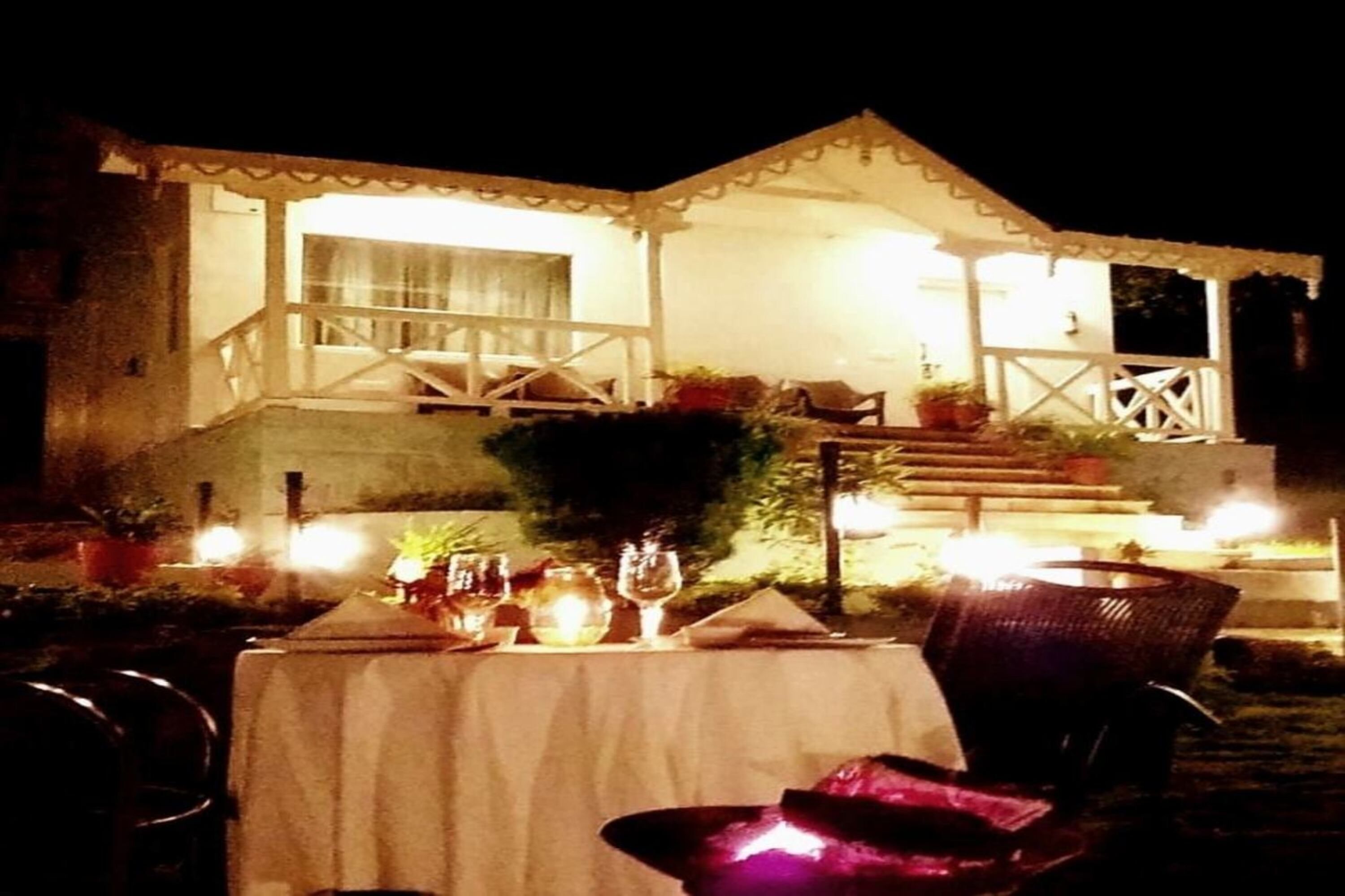 Front of property – evening/night