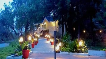 Front of property – evening/night