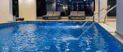 Indoor pool, outdoor pool