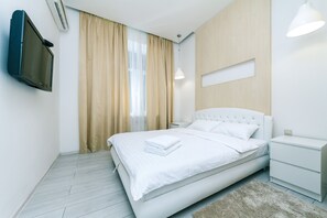 尊爵公寓, 2 間臥室 | 高級寢具、羽絨被、熨斗/熨衣板、免費無線上網