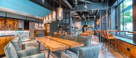 Daily self-serve breakfast (EUR 19.90 per person)