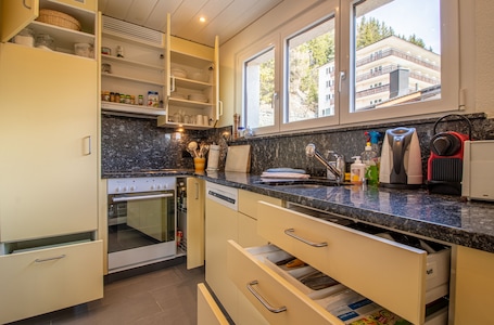 Refrigerador, horno, placa de cocina, lavavajillas