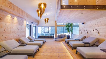 Sauna, hot tub, steam room, body treatments, hot stone massages