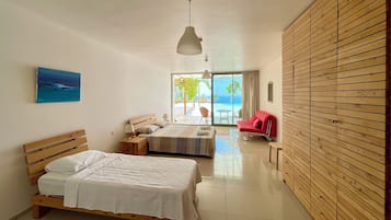 Chambre Quadruple Panoramique (5) | Egyptiska bomullslakan och sängtillbehör av högsta kvalitet