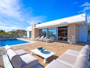 Pool - Beautiful private villa for 8 guests with WIFI, A/C, private pool, TV and patio (Teulada)