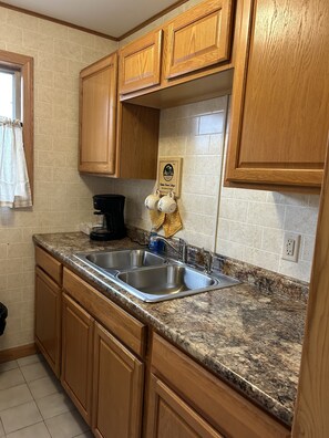 Cottage #3 Snow Day, 2 Bedroom | Private kitchen | Fridge, microwave, coffee/tea maker, toaster