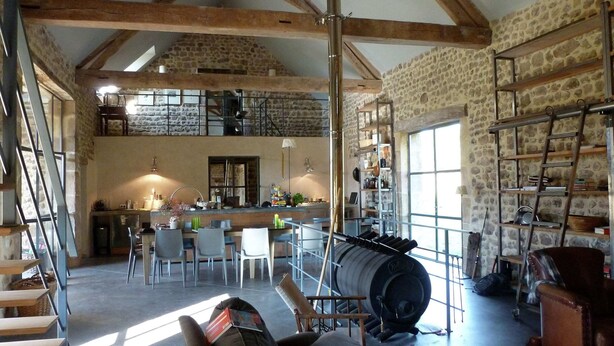 Living room - Luxurious Farmhouse in Braize (Braize)