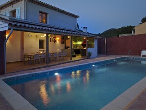 Outdoor pool, a heated pool - Modern Villa in Roquebrun With Private Pool (Roquebrun)