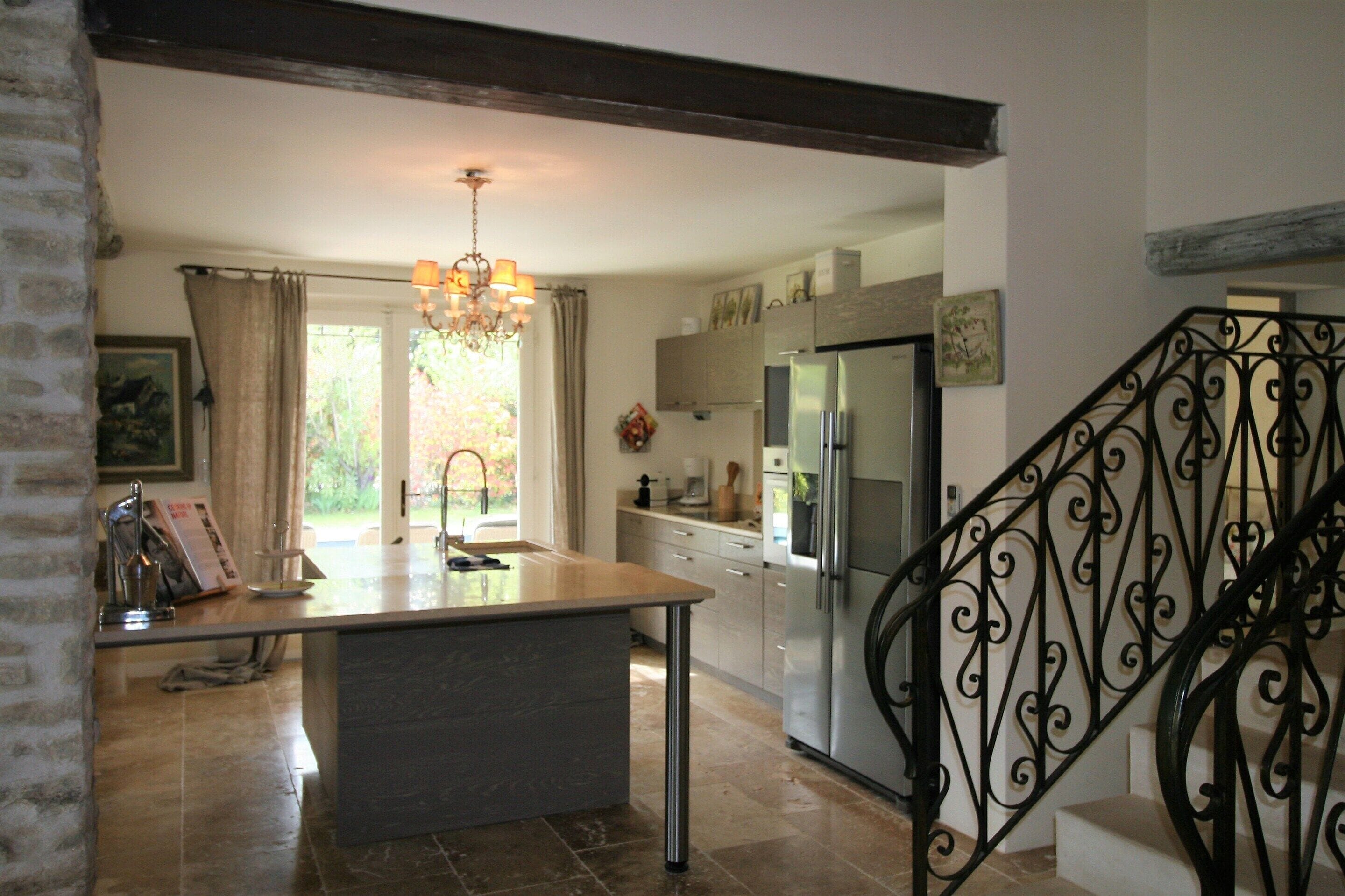 Villa | Private kitchen | Fridge, high chair