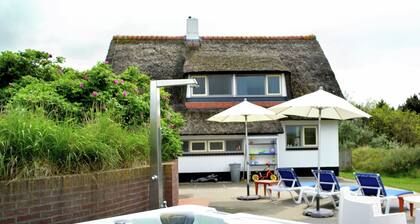 Thatched House on Ameland with Hot Tub & Large Garden