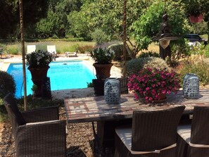 House | Balcony - Villa With Guesthouse on Large Plot With Private Swimming Pool, on a River in Provence (Carces)