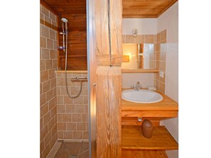 Chalet | Bathroom | Shower - Chalet of Character Just 150 Meters From the ski Lifts (Peisey-Nancroix)